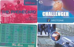 4 Cartes Prepaid Belgique Used - [2] Prepaid- Und Aufladkarten