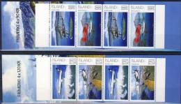 #A1644. Iceland 2009. Airplanes. Two Booklets. Michel MH 31-32. MNH(**) - Booklets