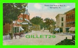 SPRINGFIELD, VT - SQUARE FROM HEAD OF MAIN STREET - ANIMATED - MINI POSTCARD - - Sonstige & Ohne Zuordnung