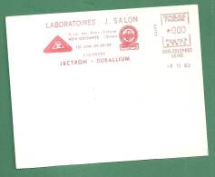 Laboratoire, Médicament, Colombes, Bois Colombes- EMA Secap - Spécimen De Présentation  14x11 Cm   (K796) - Pharmacy