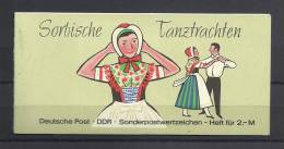 TOP!! DDR MARKENHEFT 5 * SORBISCHE TANZTRACHTEN * POSTFRISCH **!! - Carnets