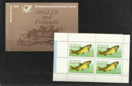 TOP!! DDR MARKENHEFT 9 * ANGLER UND FISCHZUCHT * POSTFRISCH **!! - Markenheftchen