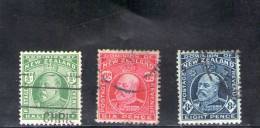 NOUVELLE ZELANDE 1900-10 O - Used Stamps