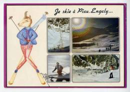 ARAGNOUET--PIAU-ENGALY----carte Fantaisie--dessin Signé -Isard Sur Ski--"Je Skie à Piau-Engaly,cpm  CAP-THEOJAC - Aragnouet
