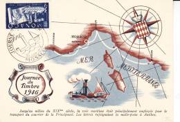 CARTE MAXIMUM  JOURNEE DU TIMBRE 1946  TB - Maximumkarten (MC)