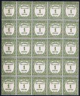 ANDORRE TAXE N° 16 Bloc De 25 Exemplaires Neufs - Unused Stamps
