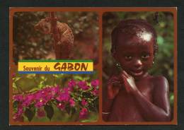 Gabon - Multivues - Souvenir Du Gabon - Nandinie Bougainvillée  Gamine - Gabun
