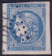 *SUPERBE* 20c Bordeaux Type II Report 3  TB (Y&T N° 45C , Cote +++€) - 1870 Bordeaux Printing