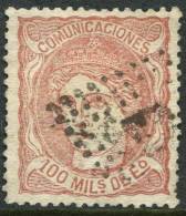 Edifil 108 100 Milésimas Castaño Rojizo De 1870 En Usado - Used Stamps