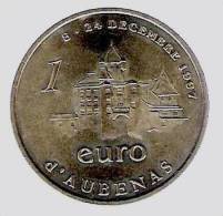 1 Euro Temporaire Precurseur D´ AUBENAS  1997,  RRRR, Gute Erhaltung, BR, Nr. 62 - Euro Delle Città