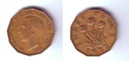 Great Britain 3 Pence 1952 - F. 3 Pence