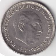 @Y@   SPANJE   25  Peseta   1957    UNC  (C494) - 25 Peseta