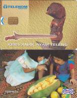 Malaisie 2 Cartes Puce Et Magnétique, Art Et Enfants + Durian - Malaysia