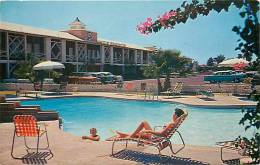 206753-Arizona, Phoenix, Hotel Desert Hills, Swimming Pool, 1950s Cars - Phoenix