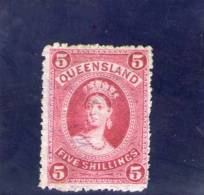 QUEENSLAND 1882 O PAPIER MINCE - Oblitérés