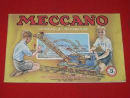 CATALOGUE JEUX DE CONSTRUCTION MECCANO N° 3 DE 1948 - Meccano