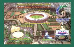 INDIA 2010 - DELHI XIX COMMONWEALTH GAMES STADIUM - MNH ** S.S - JAWAHARLAL NEHRU , TALKATORA SPORTS STADIUMS - AS SCAN - Neufs