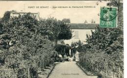 CPA 91 FORET DE SENART VUE INTÉRIEURE DU RESTAURANT PONNELLE 1909 - Sénart