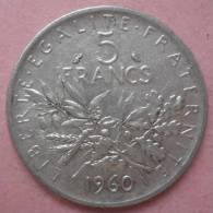 ARGENT, 5 F SEMEUSE 1960 (LT33) - J. 5 Francos