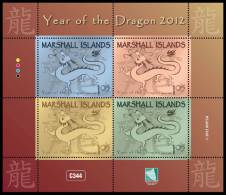 MARSHALL 2012 - Année Du Dragon - Feuillet Neufs // Mnh - Marshall Islands