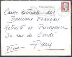 LETTRE  Cachet   FRESSELINES Creuse   Le  6 7 1964 - 1960 Marianne De Decaris
