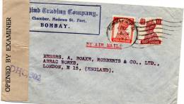 India Old Censored Cover - Storia Postale