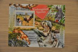 MI - 33 ++ UGANDA 2012 BIRDS OISEAUX VOGELS ENDANGERED SPECIES CROWN CRAIN  MNH ** - Oeganda (1962-...)