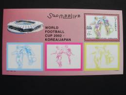 Somalia 931 Block 86++ MNH, Fußball-Weltmeisterschaft , Japan Und Südkorea - Somalie (1960-...)