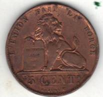 COINS BELGIUM MORIN CAT N° 82 TB+  (9003) - 5 Cent