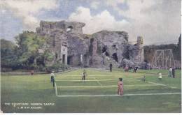 DENBIGH CASTLE The Courtyard (Tennis)  (Pub London And North Western Railway) - Denbighshire