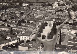 CPSM (47) CASTELJALOUX, Vue Aérienne Générale, écrite,  Timbrée - Casteljaloux