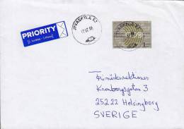 Finland 1. Klass PRIORITY Label JYVÄSKYLÄ 2006 Cover Brief To HELSINGBORG Sweden - Briefe U. Dokumente