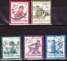 1950 Kinderzegels Gestempelde Serie NVPH 563 / 567 - Used Stamps