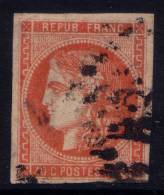 *PROMO* 40c Bordeaux Orange Très Vif Dit ´VERMILLON´ (Y&T N° 48g , Cote 2000€) - 1870 Bordeaux Printing