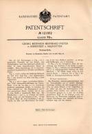 Original Patentschrift - G. Freter In Kniestedt B. Salzgitter , 1899 , Tintenfass , Tinte , Tintenfaß !!! - Calamai