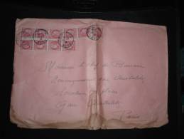 LETTRE TP CERES DE MAZELIN 1F X10 OBL. 17-7-46 TOURCOING (59 NORD) - 1945-47 Cérès De Mazelin