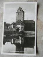 Dinkelsbühl Rothenburger Tor Mit Stadtweiher   Foto Ak  RPPC  D92457 - Dinkelsbühl