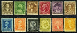 US #704-15 Mint Hinged Washington Bicentennial Issue Of 1932 - Neufs