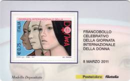 P - 2011 Italia - Giornata Int. Della Donna - Cartes Philatéliques