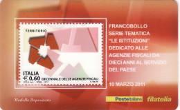 P - 2011 Italia - Agenzie Fiscali - Filatelistische Kaarten