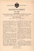 Original Patentschrift - B. Beyer , Atelier Für Geigenbau In Erfurt ,1899, Steg Für Geige , Cello , Violine , Stradivari - Musikinstrumente