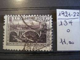 Luxembourg - 5F Brun-violet "Pont Adolphe" Années 1921-22 - Y.T.134 - Oblitéré - Used - Gestempeld. - Used Stamps