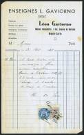 1941  Facture  Timbre Quittances 10 C. - Steuermarken