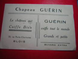 BUVARD  CHAPEAU GUERIN  LE CHAPEAU QUI COIFFE BIEN  32 RUE PORTE CHARTRAINE BLOIS - Textile & Vestimentaire