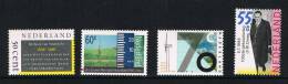 NEDERLAND  N° 1255/1257 + 1272   1986 ** - Unused Stamps