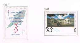 NEDERLAND  VERENIGING GEMEENTE En PALEIS NOORDEINDE  1987 ** - Unused Stamps