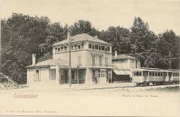 SUISSE - Colombier - Buffet Et Gare Du Tram (train) N°81732 Editeur Huguenin - - Colombier