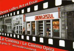 69 LYON Deux Salles D'art Et D'essai Cinema Opera Rue J Serlin Cinema Impasse St Polycarpe, Carte Pub, Pellicule - Lyon 1