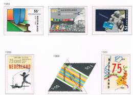 NEDERLAND  N° 1336/1340 + 2 X 1344 -   1989 ** - Unused Stamps