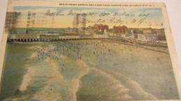 AK Postcard Atlantic City With "Beach Front Hotels And Piers From Garden Pier" USA From 20.1.1925 - Atlantic City